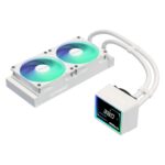 ASRock Challenger 240 AIO Liquid CPU Cooler, 240mm, White, 3" Digital Display, LGA1700/1851 & AM5/AM4