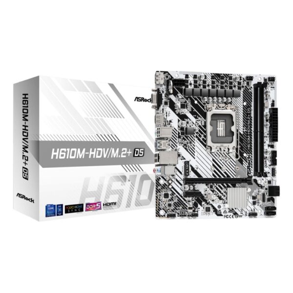Asrock H610M-HDV/M.2+ D5 LGA1700 mATX DDR5