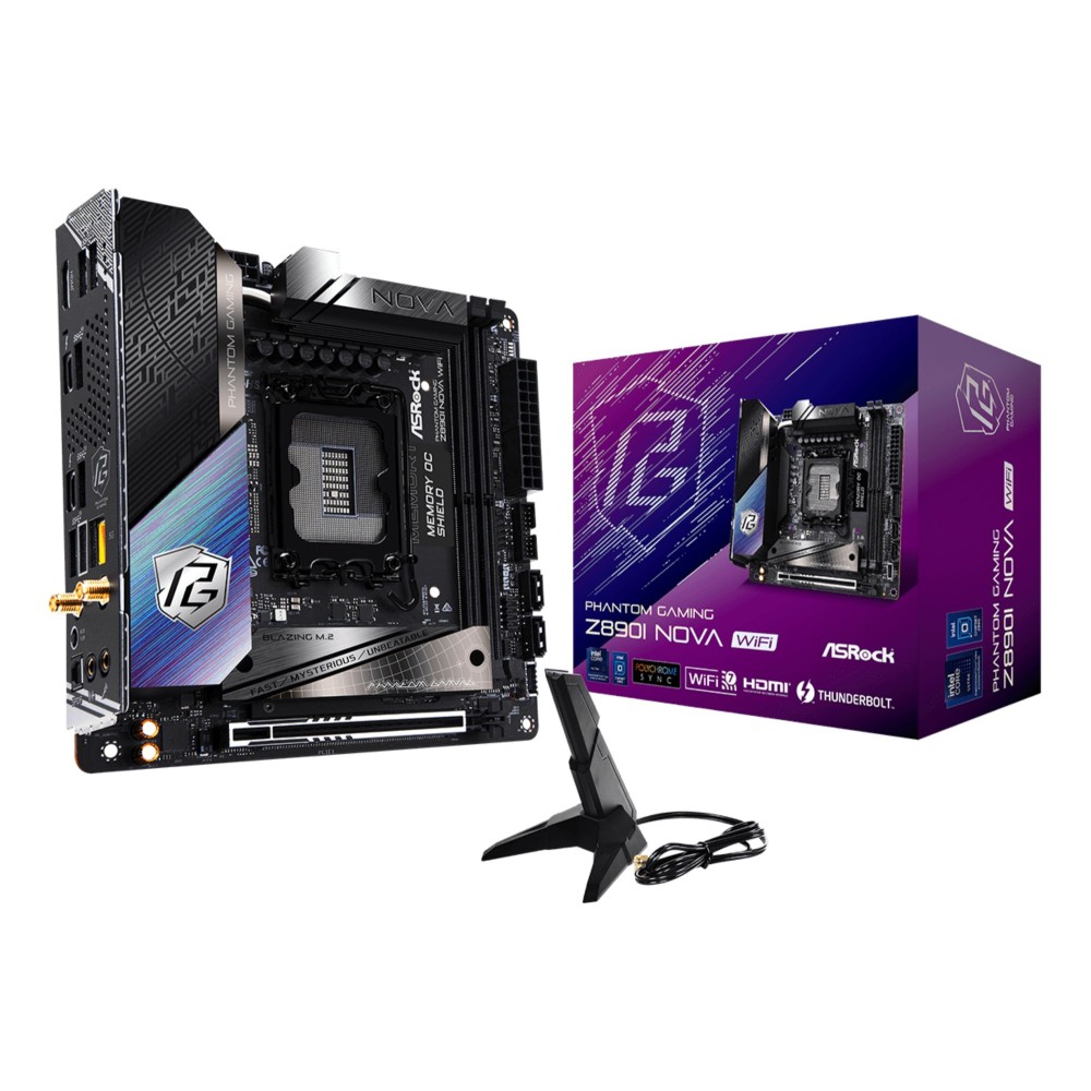 ASRock Phantom Gaming Z890I Nova WiFi Z890 Mini-ITX LGA 1851