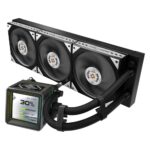 ASRock Steel Legend Dark 360 LCD AIO CPU Cooler, LGA1700/1851 & AM5/AM4