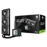 ASRock Steel Legend Dark 360 LCD AIO CPU Cooler, LGA1700/1851 & AM5/AM4