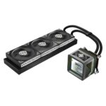 ASRock Steel Legend Dark 360 LCD AIO CPU Cooler, LGA1700/1851 & AM5/AM4