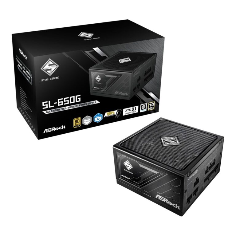 Asrock Steel Legend SL-650G 650W 80 Plus Gold ATX PSU