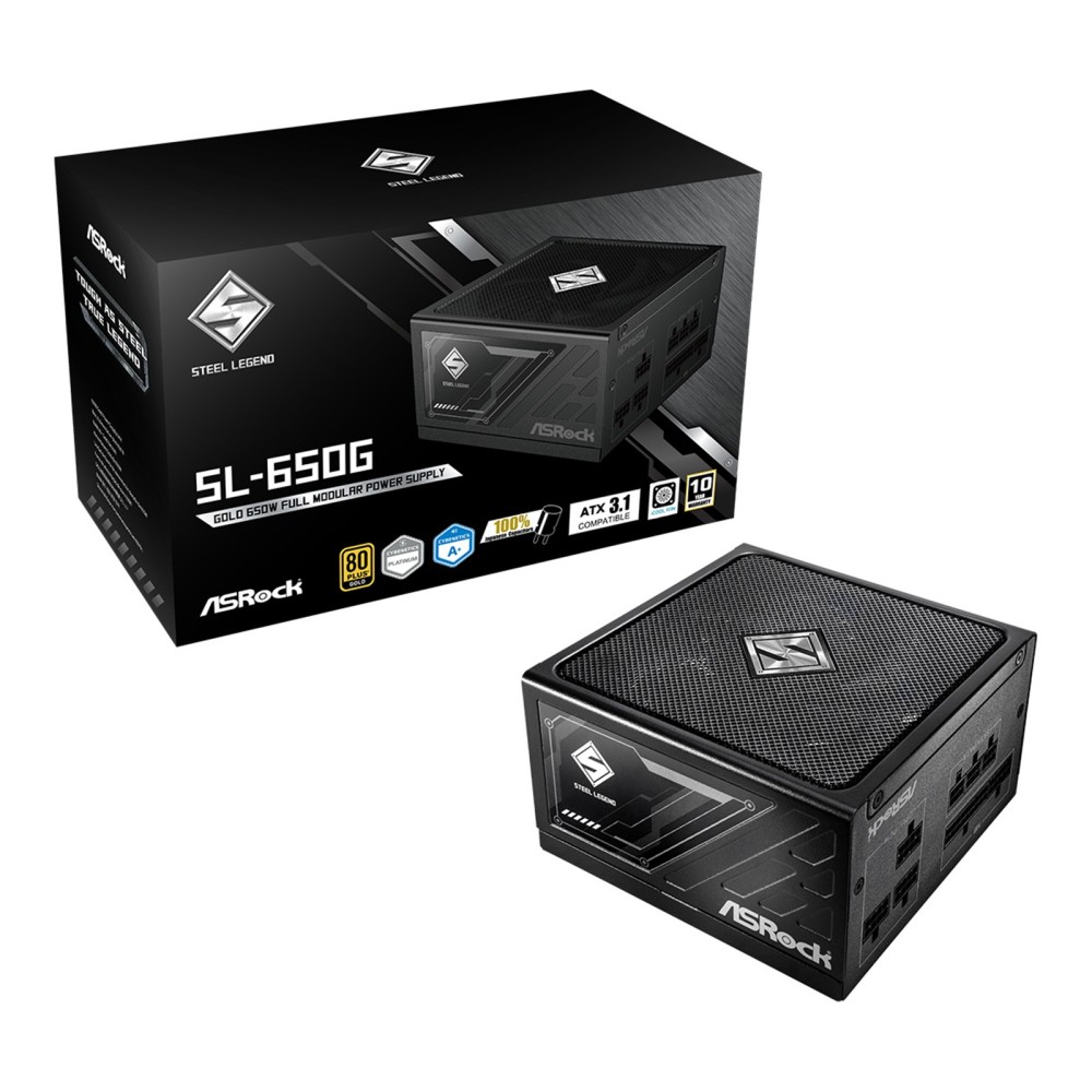 Asrock Steel Legend SL-650G 650W 80 Plus Gold ATX PSU
