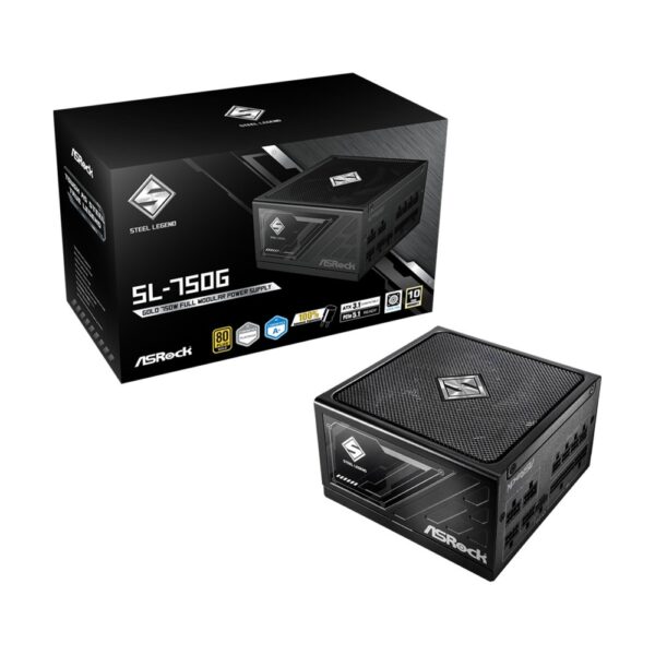 Asrock Steel Legend SL-750G 750W ATX PSU, 80 Plus Gold