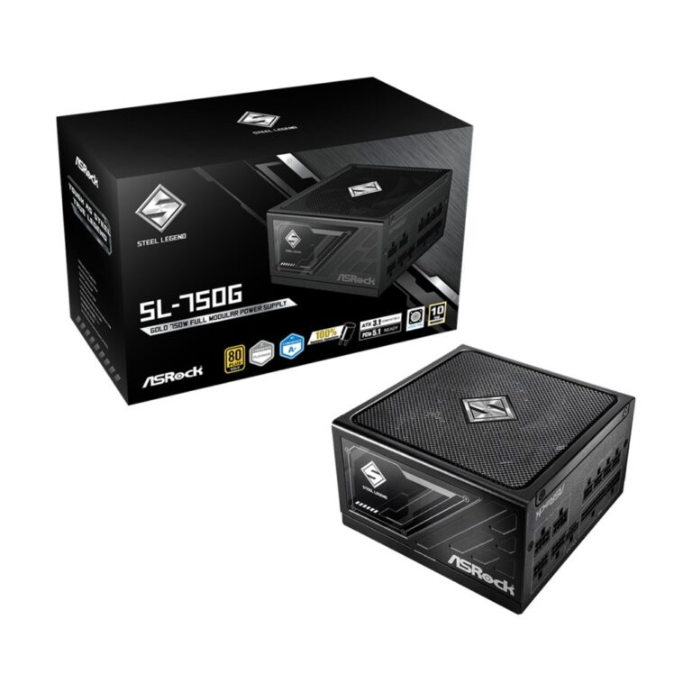 Asrock Steel Legend SL-750G 750W ATX PSU, 80 Plus Gold