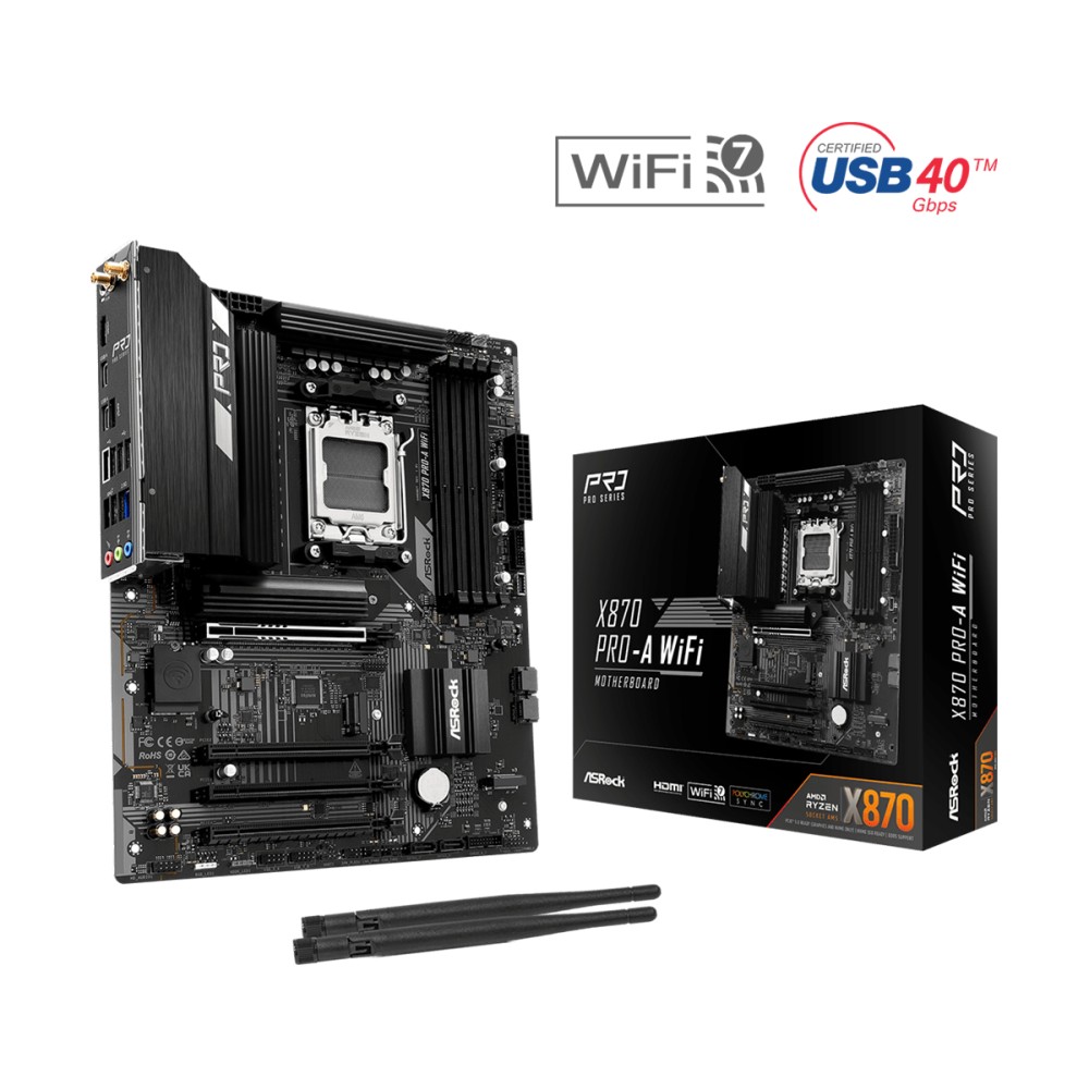 Asrock X870 Pro-A WiFi AMD Socket AM5 ATX Motherboard