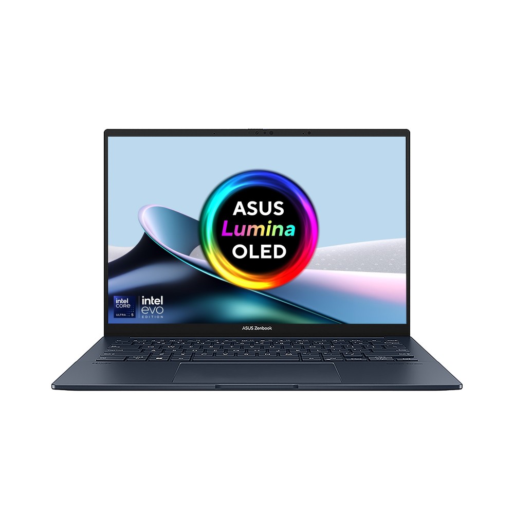 ASUS Zenbook 14 OLED UX3405CA-QL241W Intel Core Ultra 5 225H Laptop 14" Touchscreen WUXGA 16GB LPDDR5x 512GB SSD Wi-Fi 7 Windows 11 Home Blue