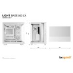 be quiet! Light Base 500 LX White Midi Tower