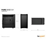 be quiet! PURE BASE 501 Airflow Window Black ATX Case