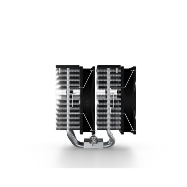 be quiet! Pure Rock Pro 3 silver dual-tower CPU air cooler with two fans