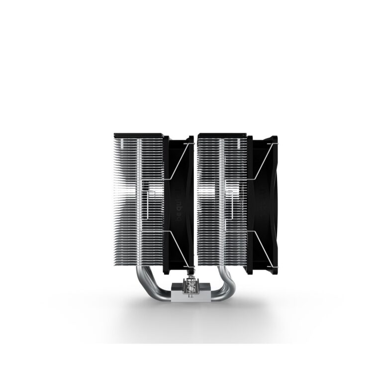 be quiet! Pure Rock Pro 3 silver dual-tower CPU air cooler with two fans