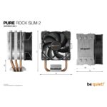 be quiet! Pure Rock Slim 2 9.2cm CPU Cooler Silver