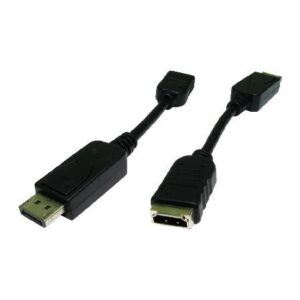 Cables Direct HDHDPORT-005CAB DisplayPort to HDMI Cable Adapter 0.15m Black