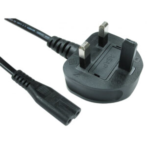 Cables Direct RB-298W 2m C7 Power Cable BS1363 Black