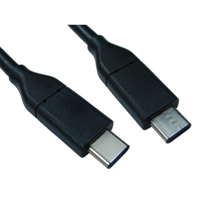 Cables Direct USB-C to USB-C 1m Cable, USB 3.2 Gen 2, Black