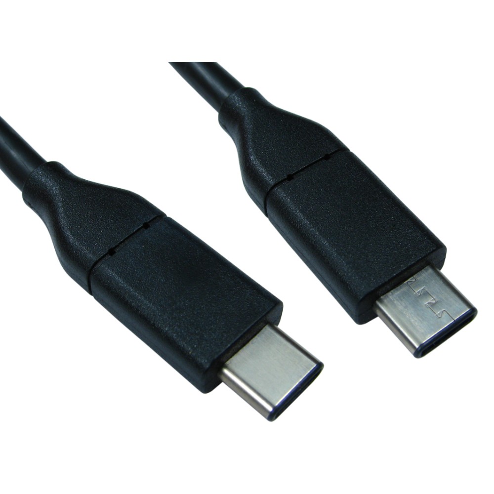 Cables Direct USB-C to USB-C 1m Cable, USB 3.2 Gen 2, Black