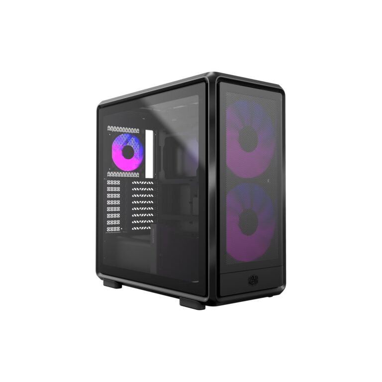Cooler Master MasterFrame 600 Mesh mid tower case in black with ARGB fans