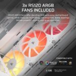 Corsair 3200D RS ARGB White ATX PC Case