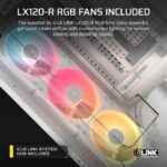 Corsair AIR 5400 LX-R RGB iCUE LINK Midi Tower White