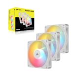 Corsair RS120-R ARGB 120mm White 3-Pack Case Fan
