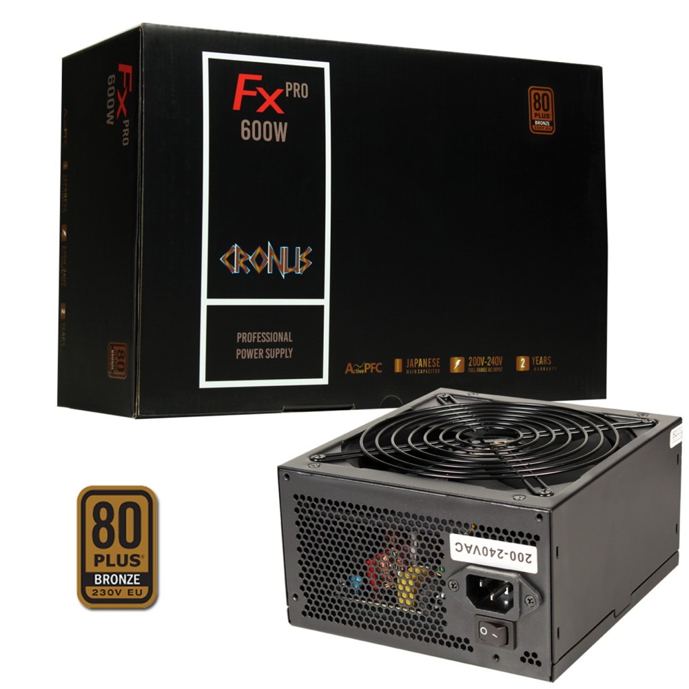 CRONUS 600ATV FX PRO 600W PSU, 80 PLUS Bronze, Non-Modular