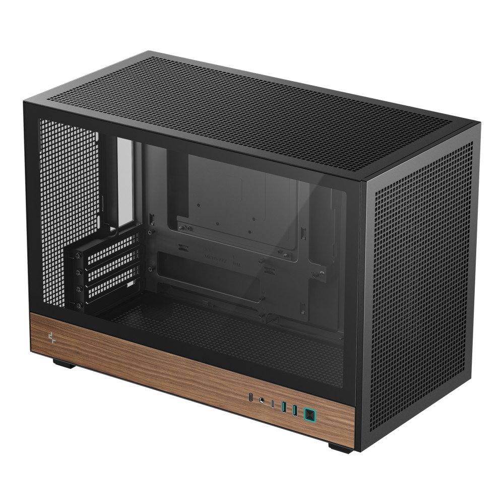 DeepCool CH260 WOOD Micro Tower Case - Black