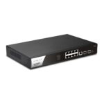 DrayTek P2100 Managed L2+/L3 Gigabit PoE Switch 1U Black Silver