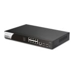 DrayTek P2100 Managed L2+/L3 Gigabit PoE Switch 1U Black Silver