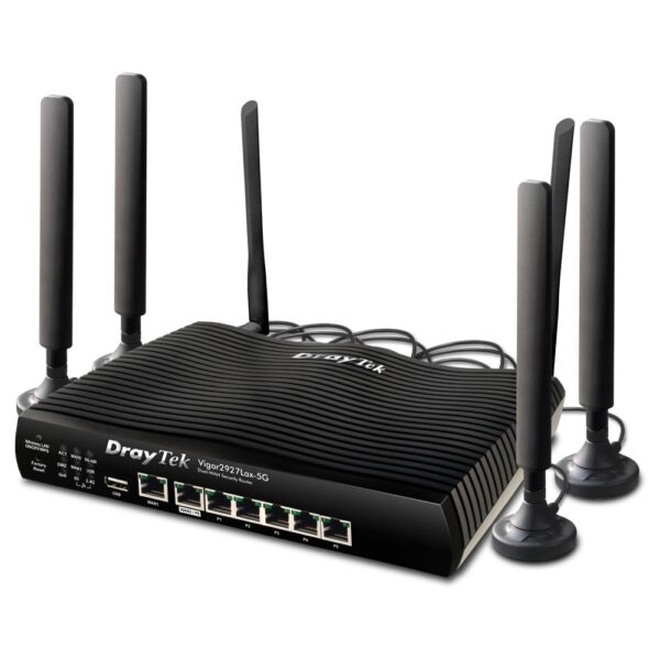 DrayTek V2927LAX-5G-K Wireless Router - Dual-Band Wi-Fi 6 (2.4 GHz / 5 GHz)