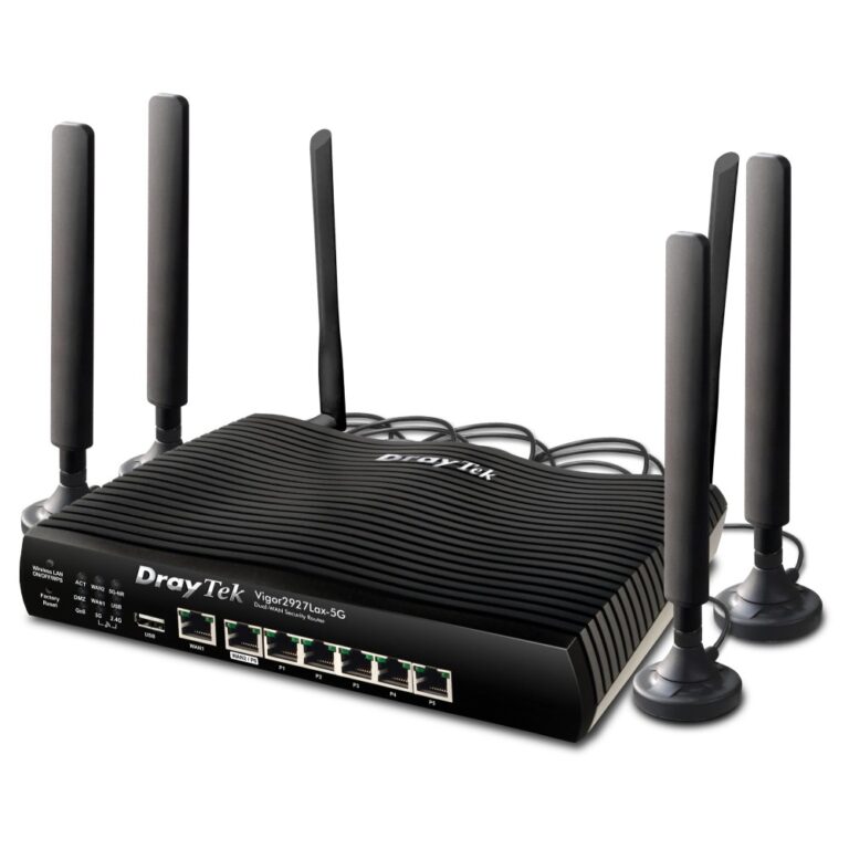 DrayTek V2927LAX-5G-K Wireless Router - Dual-Band Wi-Fi 6 (2.4 GHz / 5 GHz)