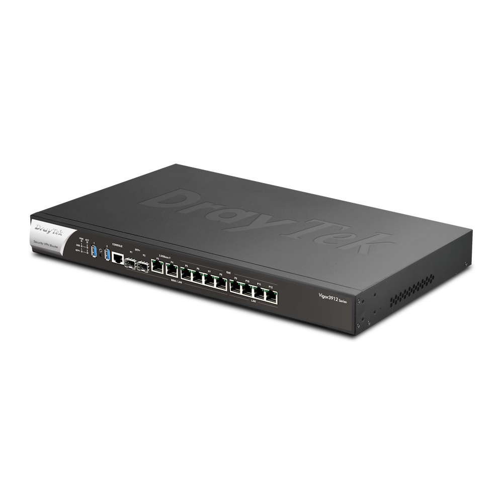 DrayTek V3912S-K Wired Router 2.5GbE Black