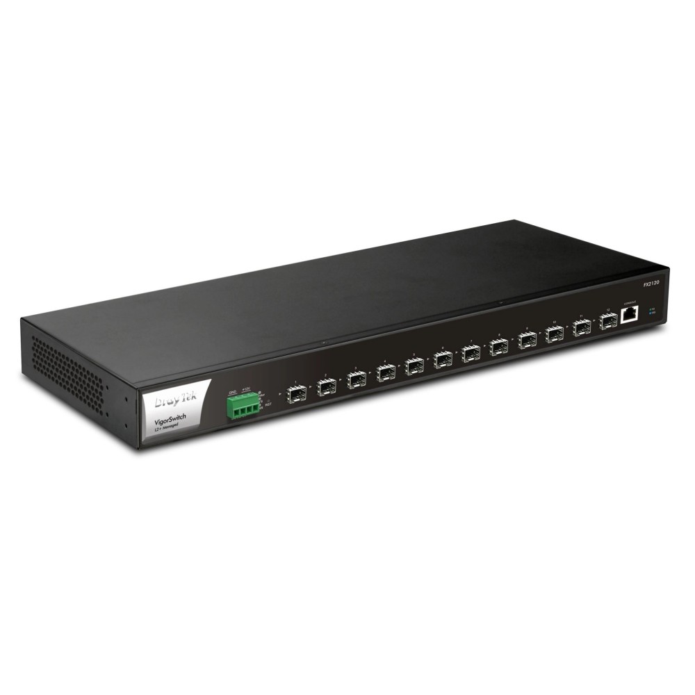 Draytek VigorSwitch FX2120 12-Port Managed Rack-Mountable Switch