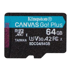 Kingston 64GB Canvas Go Plus microSDXC Gen4 A2 U3