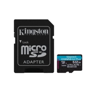 Kingston Canvas Go Plus 512GB microSDXC A2 V30 + Adapter