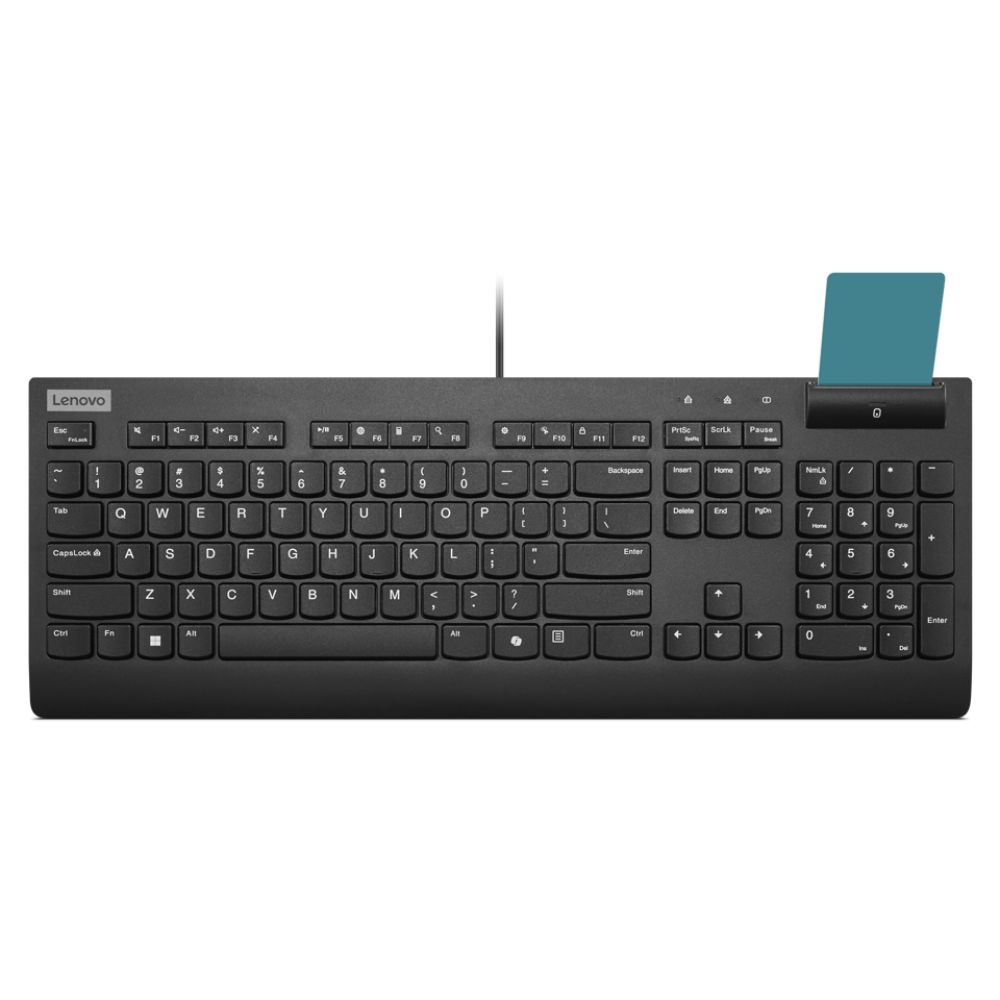 Lenovo Smartcard Wired USB UK Keyboard Black
