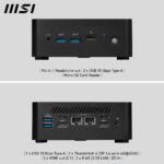 MSI Cubi NUC 1M Intel Core 5 120U Barebone Mini PC, 14th Gen, NO RAM/Storage/OS