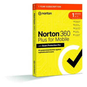 Norton 360 Plus 1 Device 1 Year - VPN, Password Manager, Dark Web Monitoring