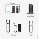 Plugable 4K USB-C Docking Station Triple Monitor, 100W PD, Thunderbolt 3/4, HDMI & DisplayPort, Windows/Mac