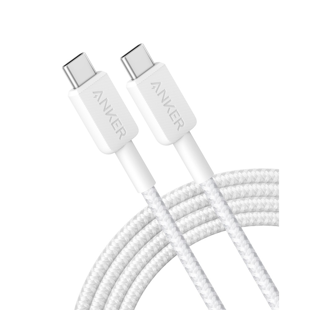 Anker Braided USB-A to USB-C Cable 1.8m, White Anker Braided USB-A to USB-C Cable 1.8m, White