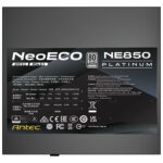 Antec NeoEco 850W Platinum Modular ATX 3.1 PSU, PCIe 5.1, 12V-2x6