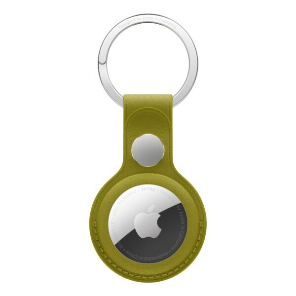 Apple AirTag FineWoven Key Ring - Chartreuse