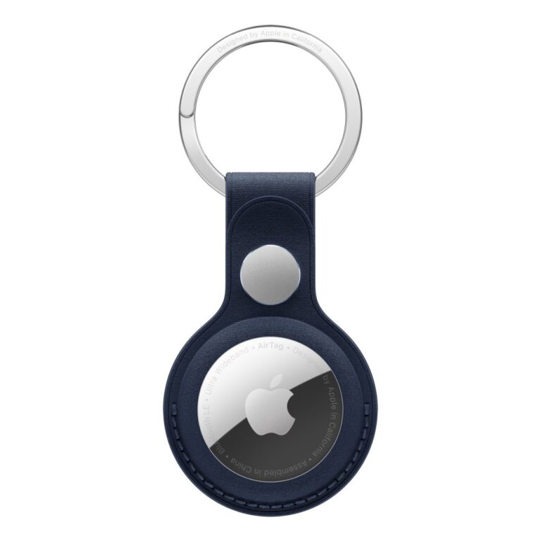 Apple AirTag FineWoven Key Ring, Deep Blue