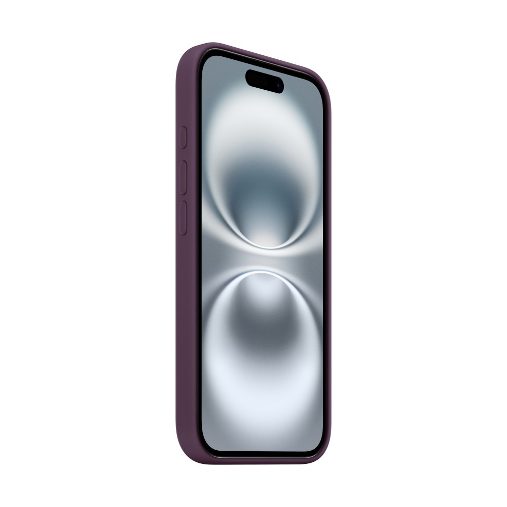 Apple iPhone 16 Silicone Case with MagSafe - Plum Apple iPhone 16 Silicone Case with MagSafe - Plum