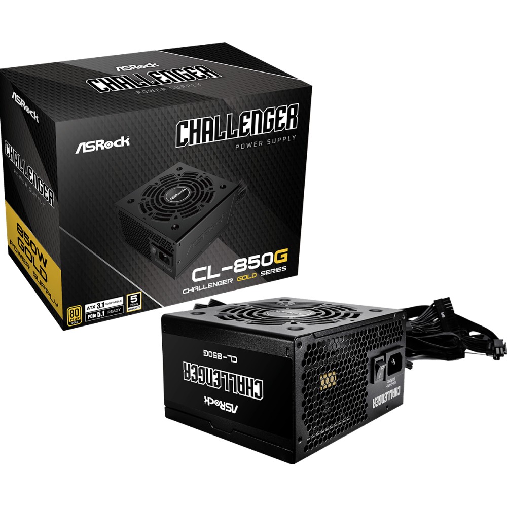 Asrock Challenger CL-850G 850W ATX PSU Black Asrock Challenger CL-850G 850W ATX PSU Black