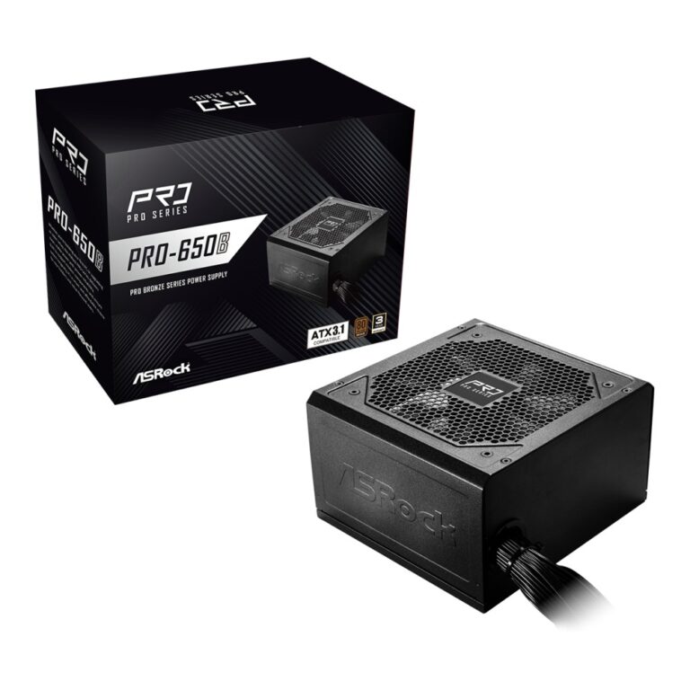 Asrock PRO-650B 650W ATX PSU Black