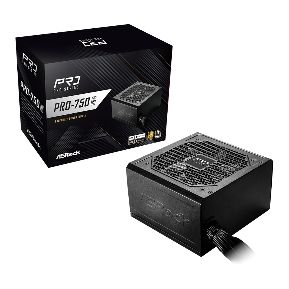 Asrock PRO-750G 750W ATX PSU Black