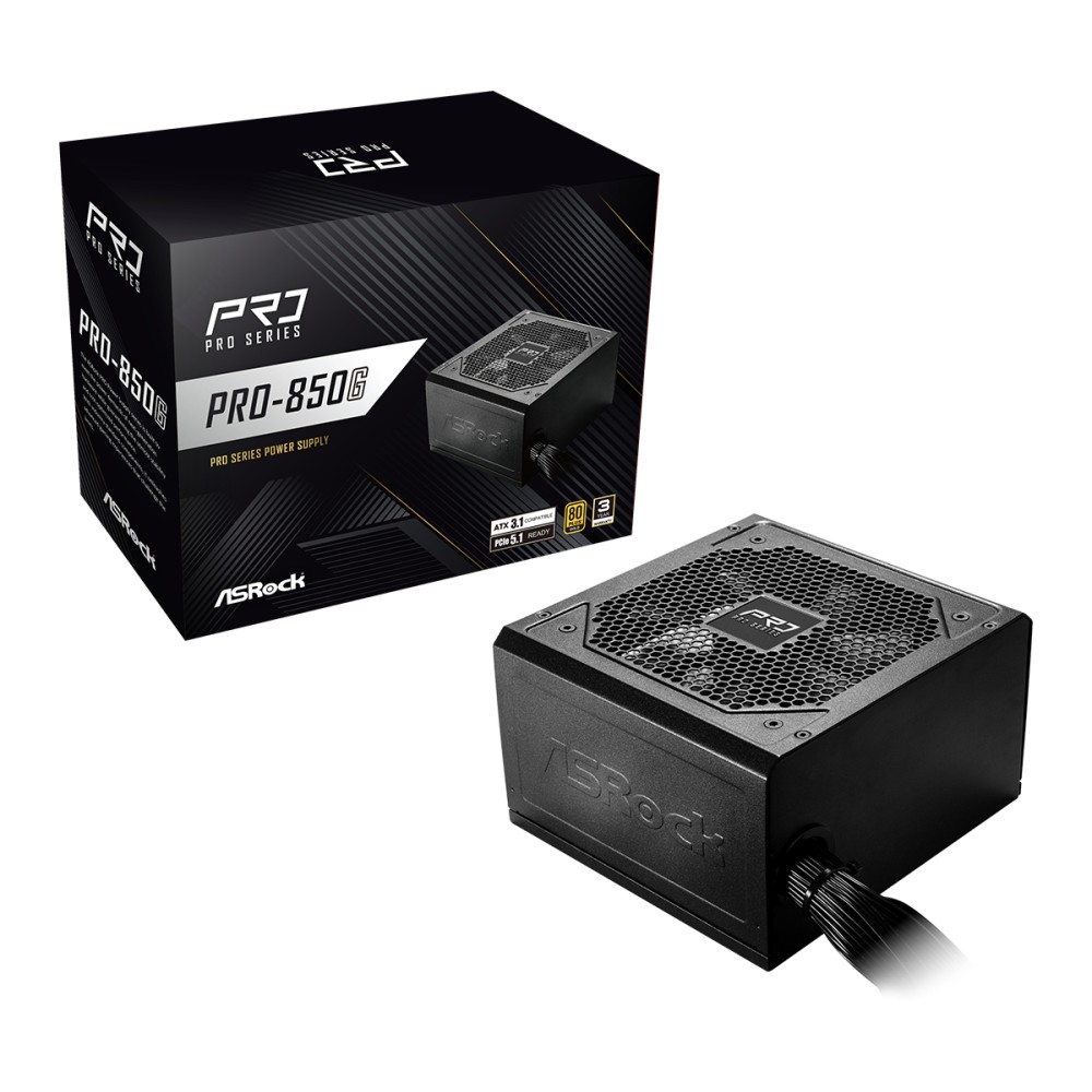 Asrock PRO-850G 850W ATX PSU Black