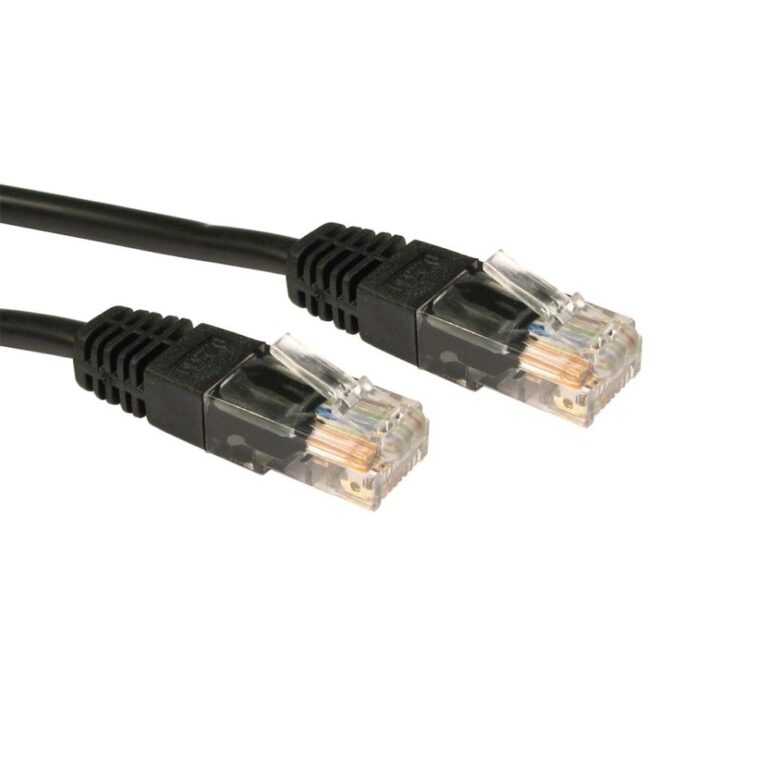 Cables Direct 0.25m Cat5e UTP Network Cable - Black