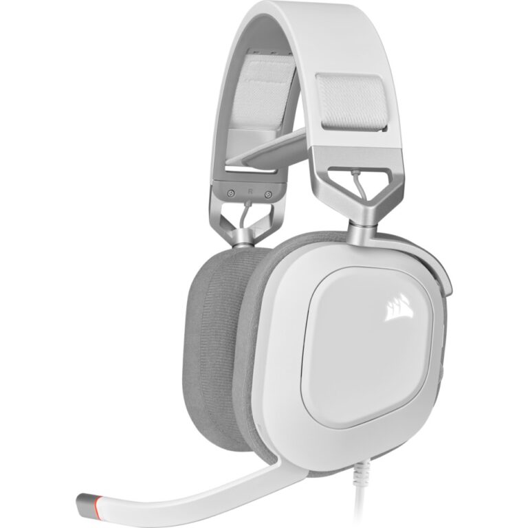 Corsair HS80 RGB USB Wired Headset - White